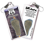 Albuquerque FootWhere® Souvenir Zipper-Pull. Made in USA-FootWhere® Souvenirs
